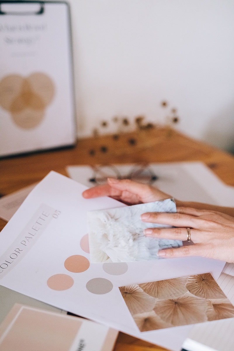 the visual identity of a brand