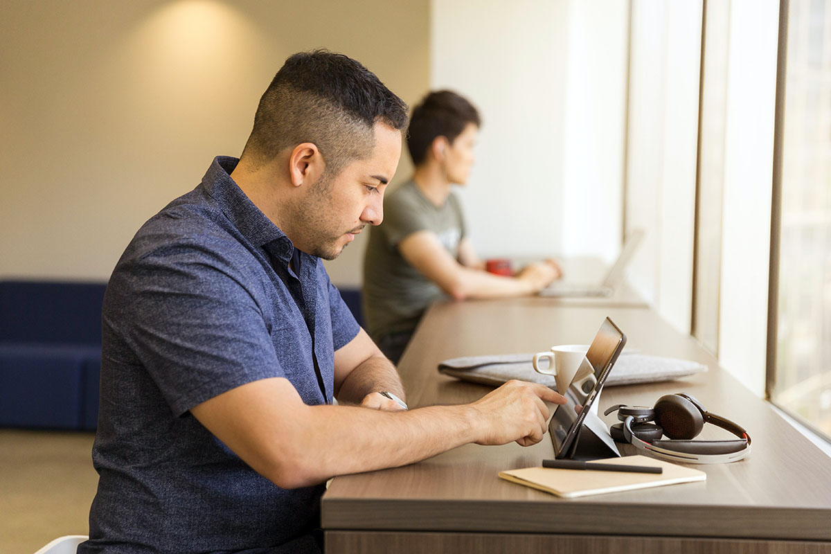 sales team using a CRM system