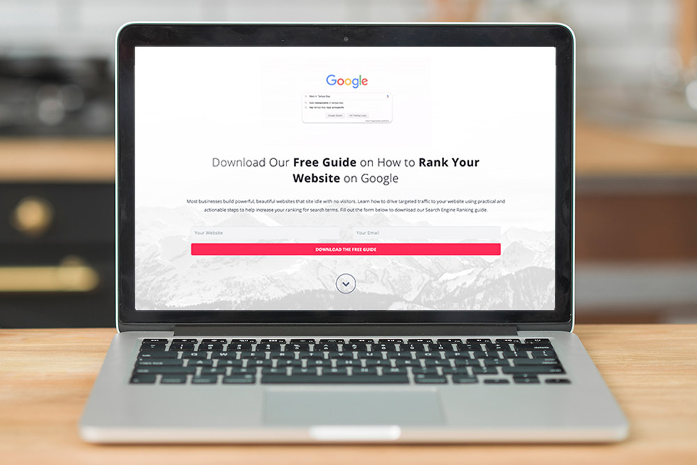 lead magnet landing page