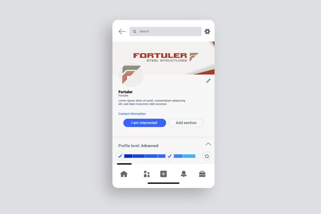 Fortuler linkedin account mock up