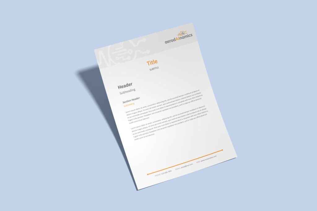 aerodAInamics Letterhead