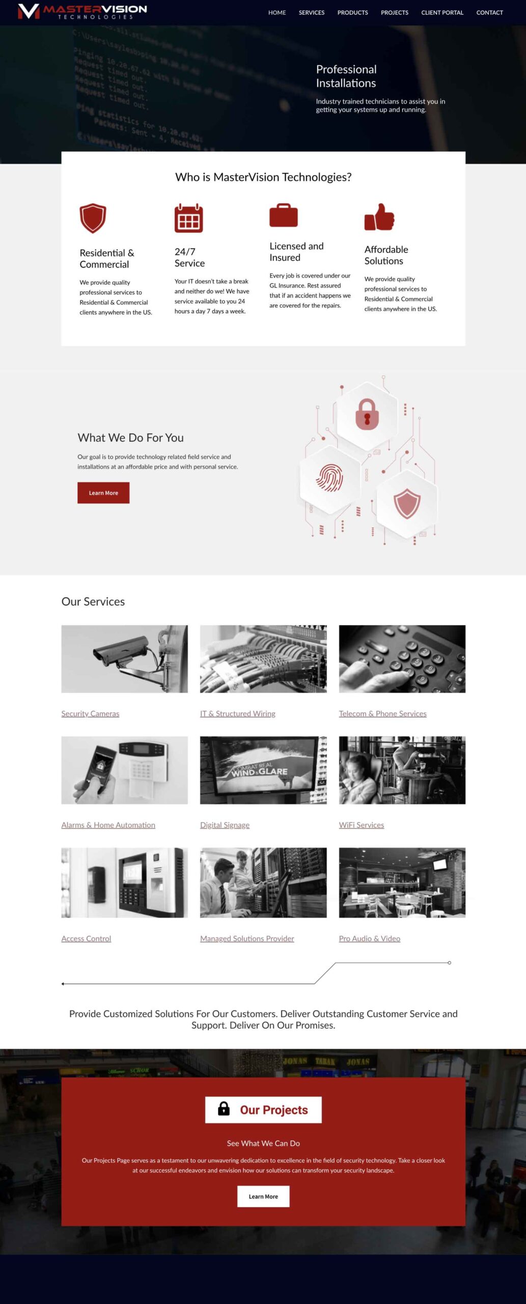 Mastervision's website