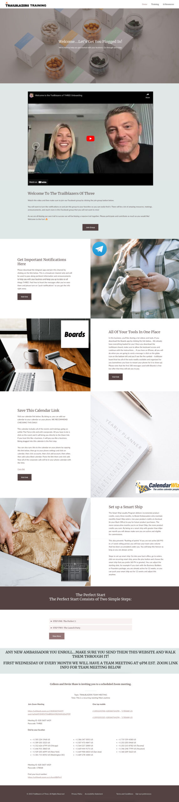 Trailblazers of Three website
